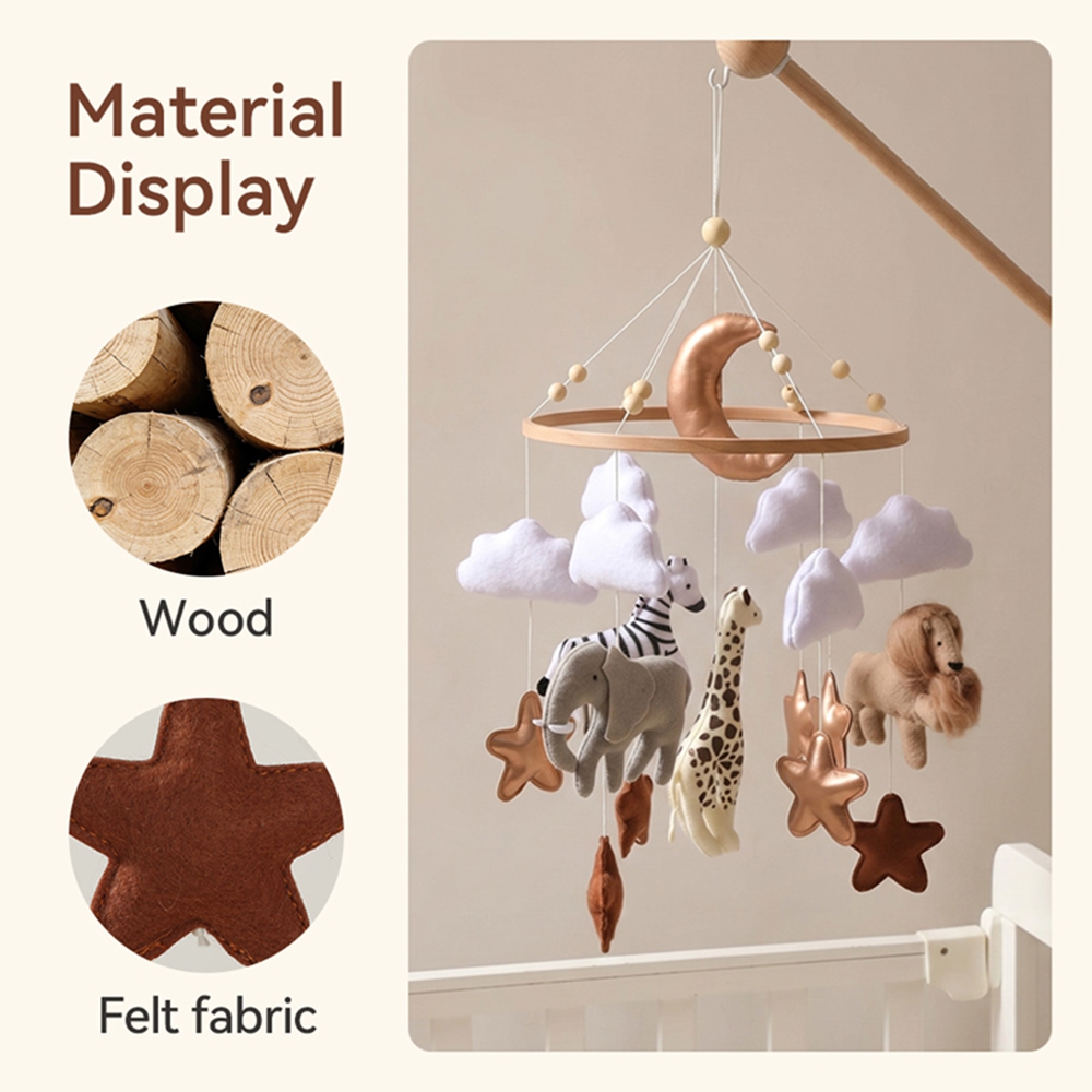 Wooden Bed Bell Baby Crib Mobi - Baby Nursery Games avis et prix