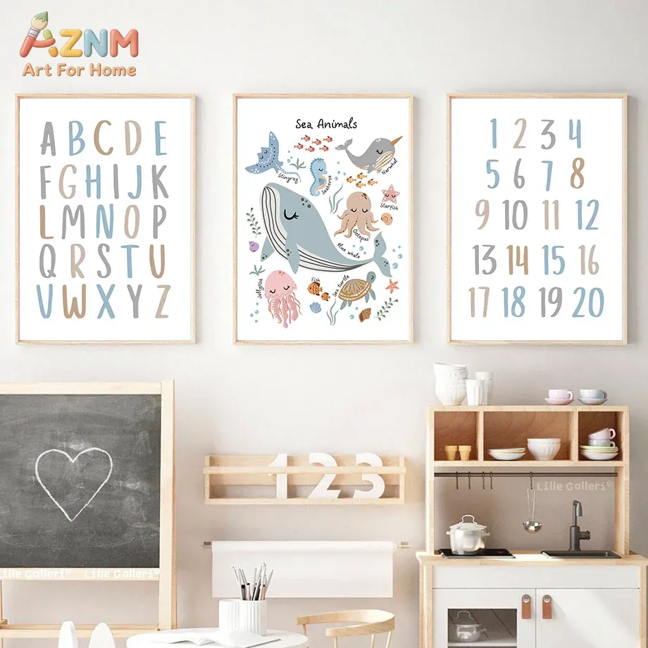 Whale Turtle Seahorse Octopus  - Baby Nursery Ocean avis et prix