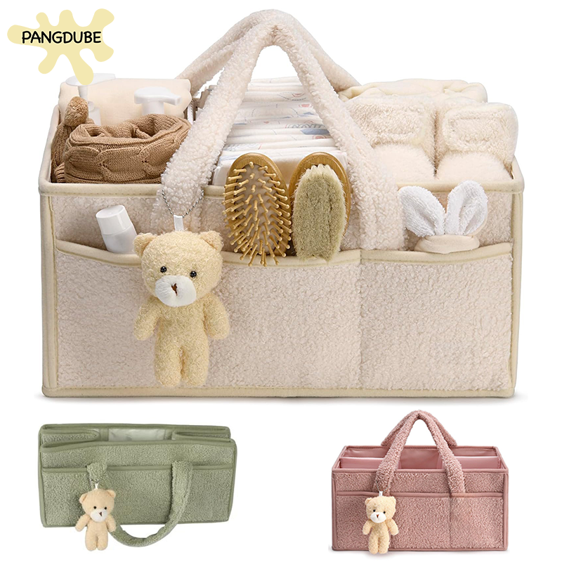 PANGDUBE Plush Diaper Stackers - Baby Nursery Organizer avis et prix