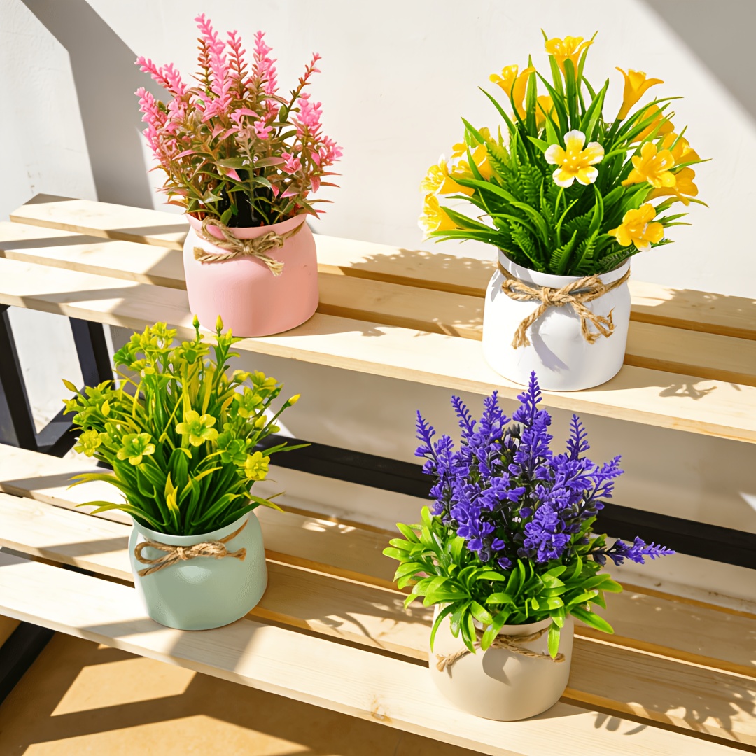 6pcs Artificial Flowers in Sma - Baby Bookshelf Small avis et prix