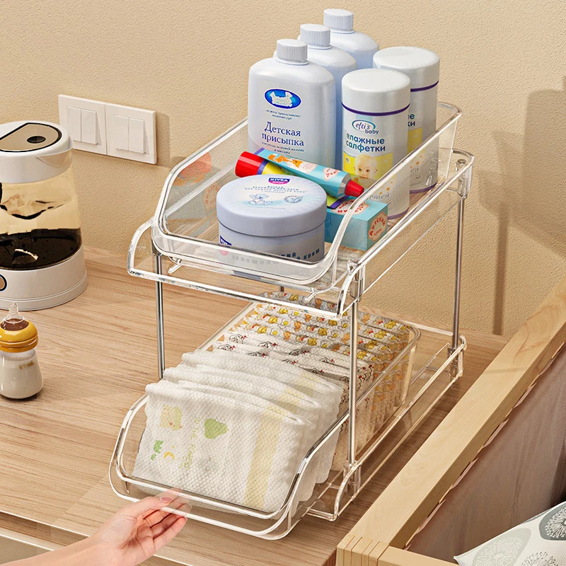 2 Tier Clear Multi-layer Baby  - Baby Nursery Organizer avis et prix