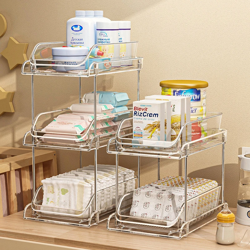 2 Tier Clear Multi-layer Baby  - Baby Nursery Organizer avis et prix