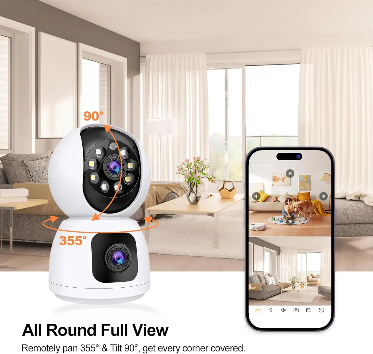 Tuya  4K 8MP HD WiFi Camera In - Baby Monitor Split Screen avis et prix