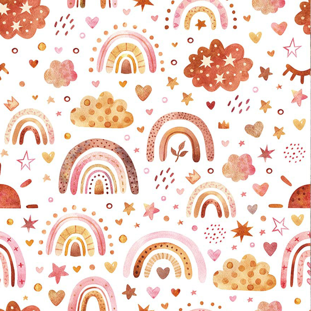 Rainbow Wallpaper Peel and Sti - Baby Nursery Water avis et prix