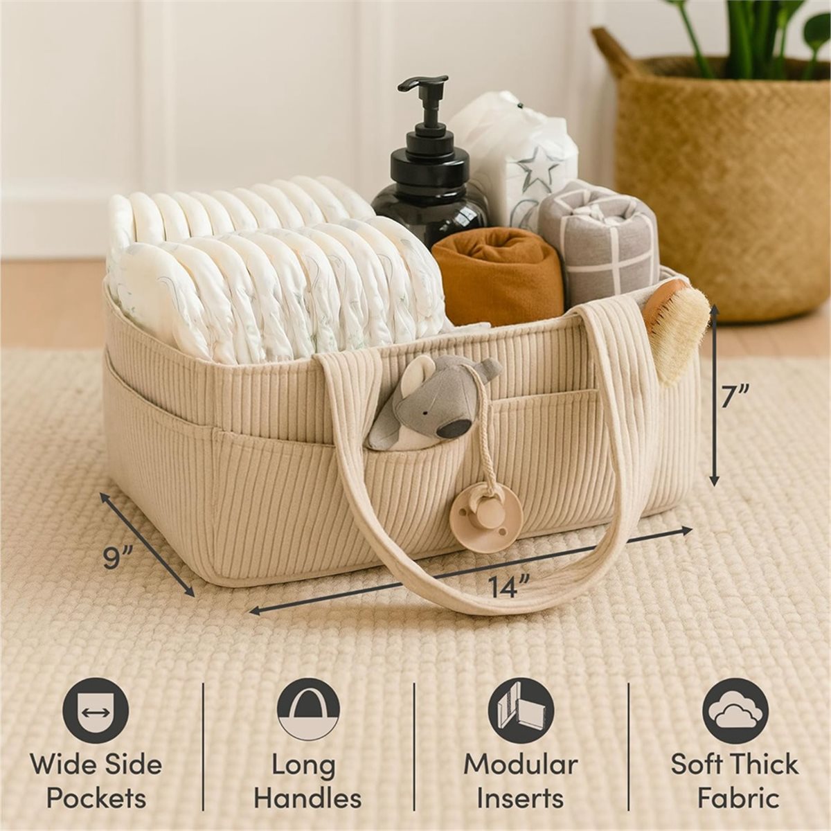 Nices Baby Diaper Caddy Organi - Baby Nursery Essentials avis et prix