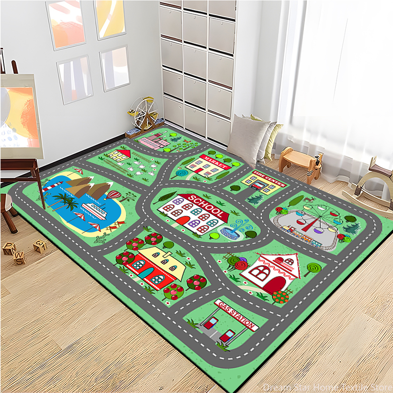 Kids Road Traffic Carpet Carto - Baby Nursery Games avis et prix