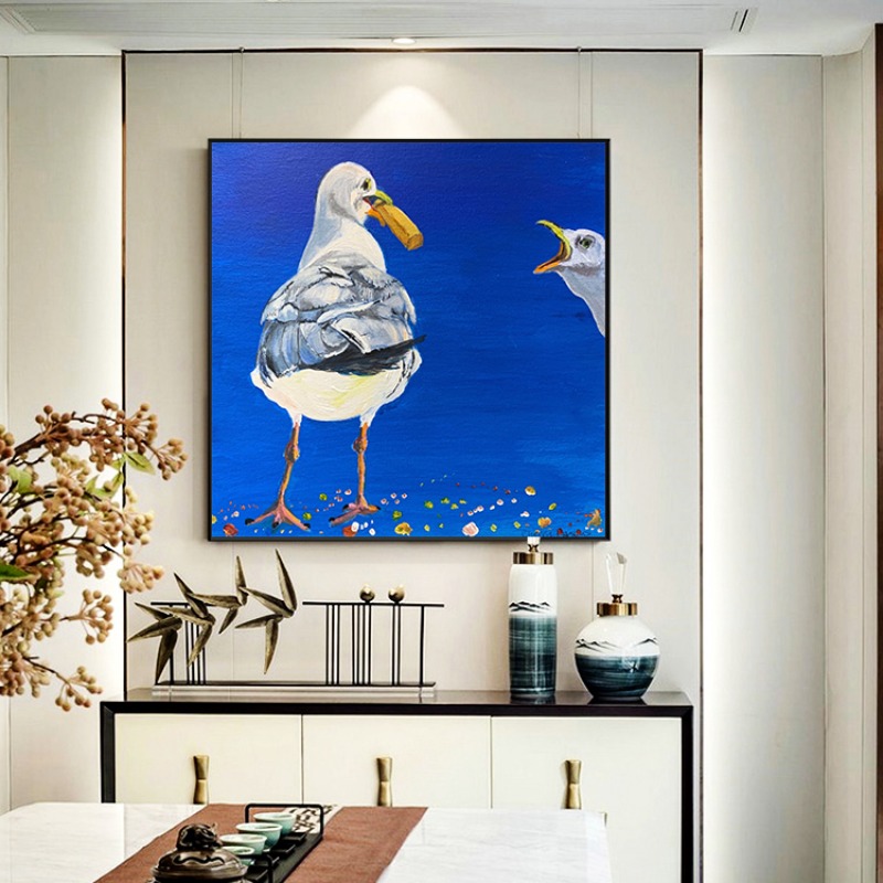 Funny Seagull Coastal Wall Art - Baby Nursery Decor Ideas avis et prix
