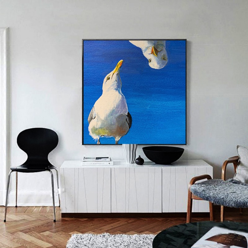 Funny Seagull Coastal Wall Art - Baby Nursery Decor Ideas avis et prix