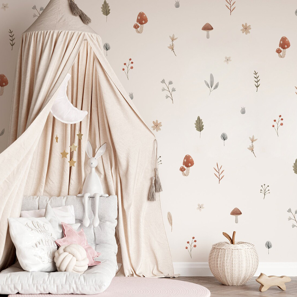 Boho Cartoon Mushroom Branch L - Baby Nursery Set Furniture avis et prix