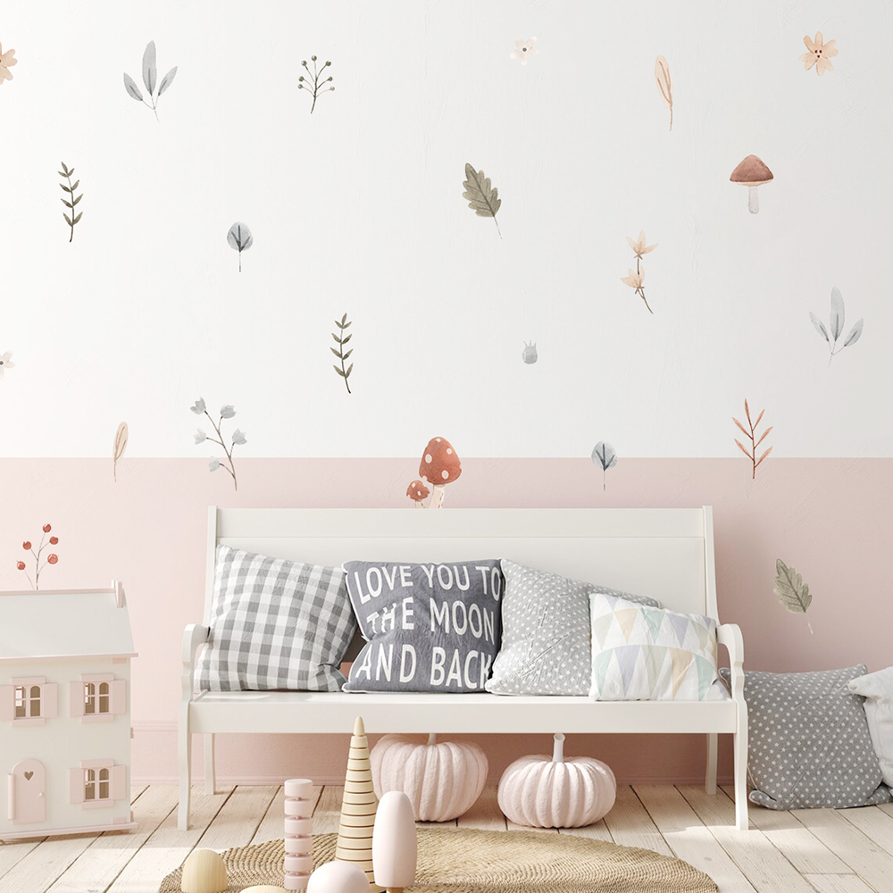 Boho Cartoon Mushroom Branch L - Baby Nursery Set Furniture avis et prix