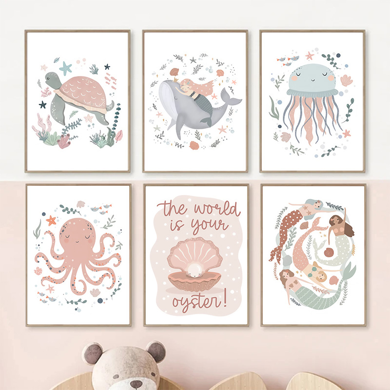 Ocean Whale Sea Turtle Mermaid - Baby Nursery Ocean avis et prix
