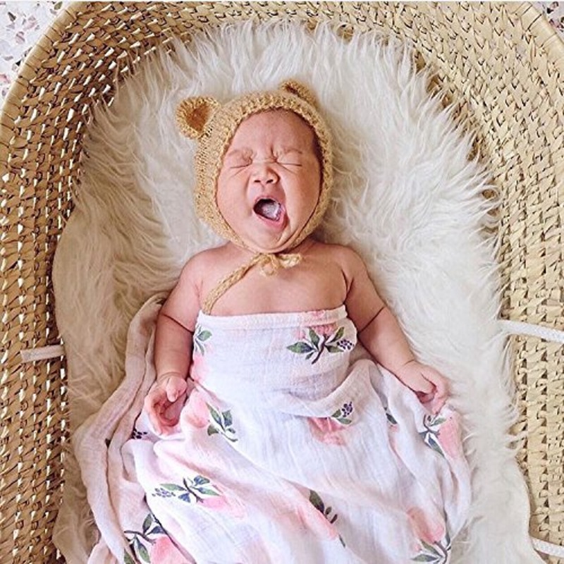 Rose 120x120cm 70% Bamboo 30%  - Swaddle Blanket Muslin avis et prix