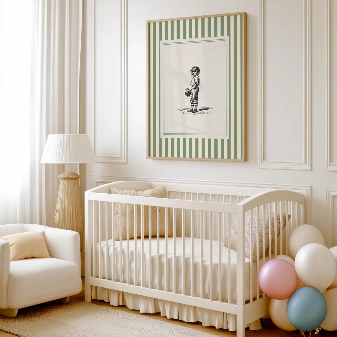 Vintage Football Nursery Print - Baby Nursery Decor Ideas avis et prix