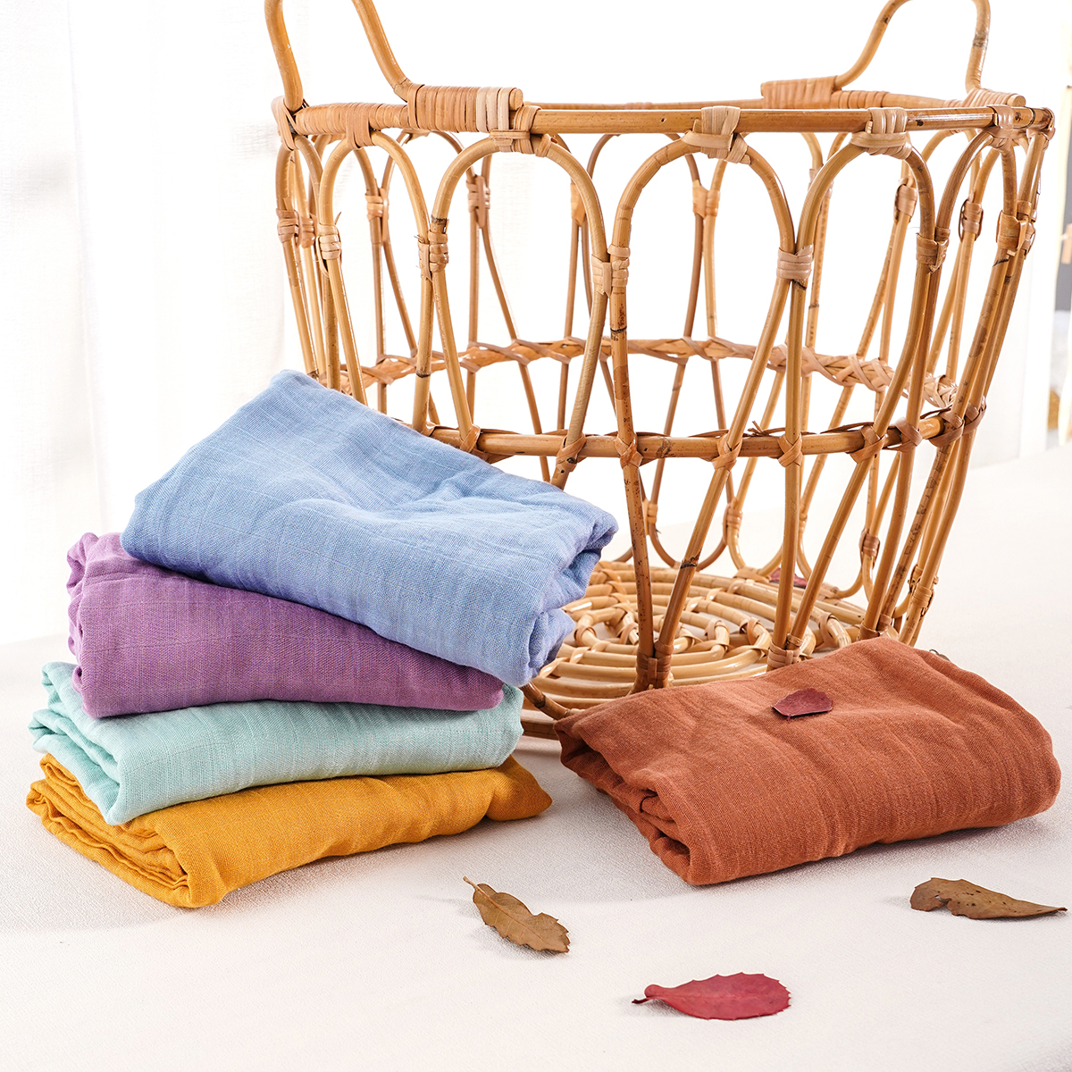 Elinfant Solid Color 100% Cott - Swaddle Blanket Muslin avis et prix