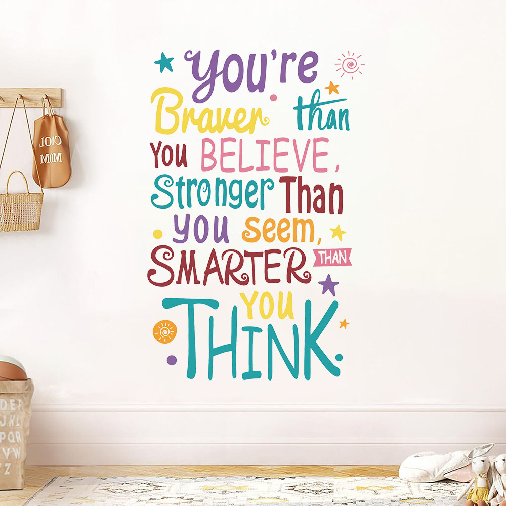 You Are Brave Smart Stronger S - Baby Nursery Quotes avis et prix