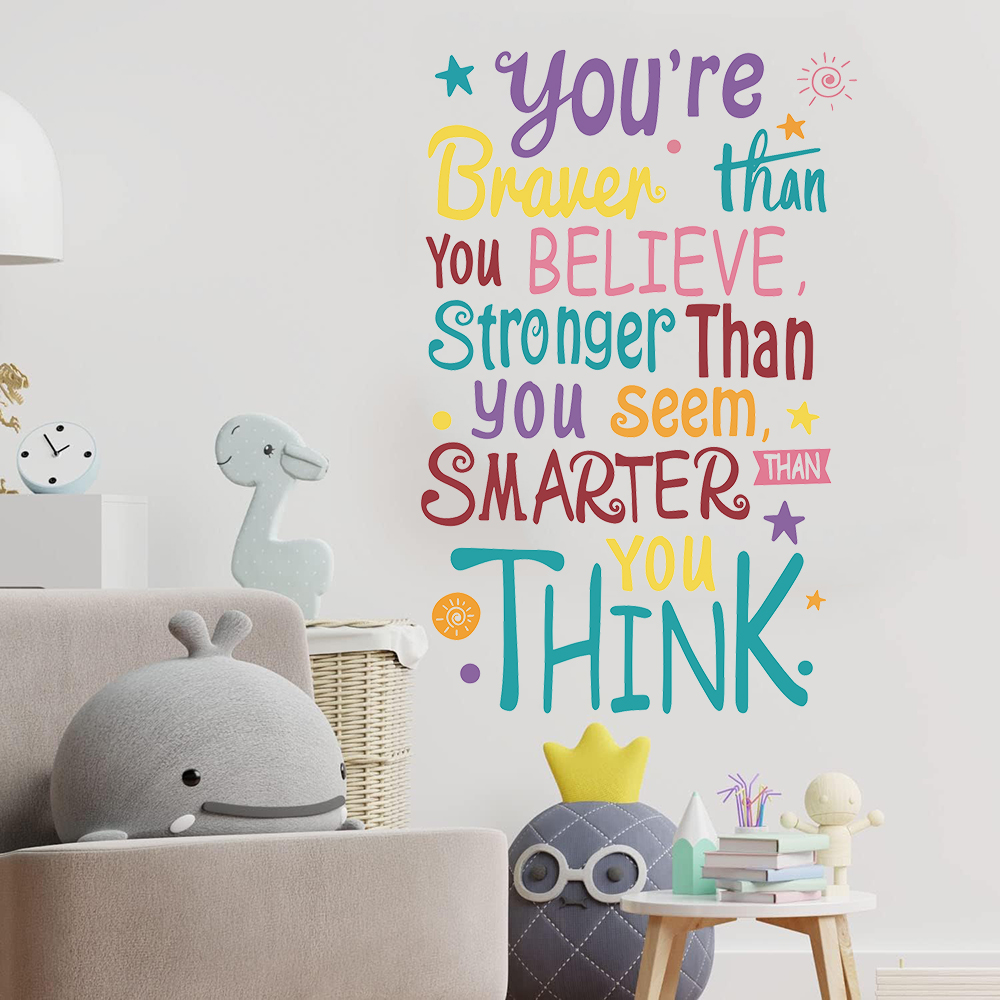 You Are Brave Smart Stronger S - Baby Nursery Quotes avis et prix