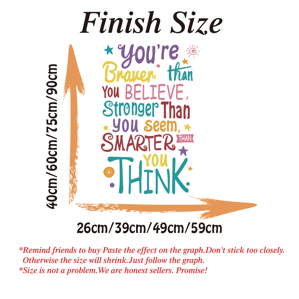 You Are Brave Smart Stronger S - Baby Nursery Quotes avis et prix
