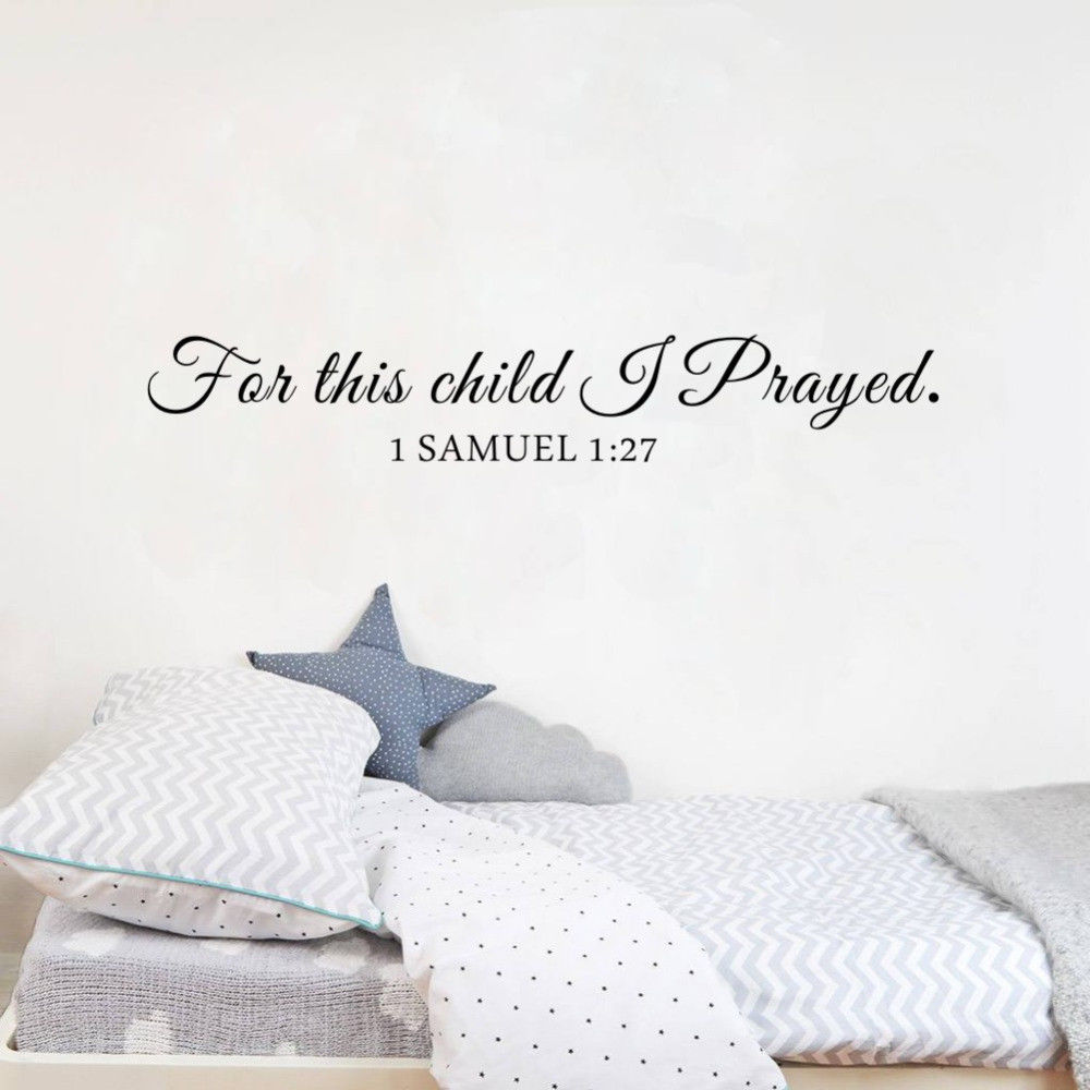 For This Child I Pray Samuel Q - Baby Nursery Quotes avis et prix