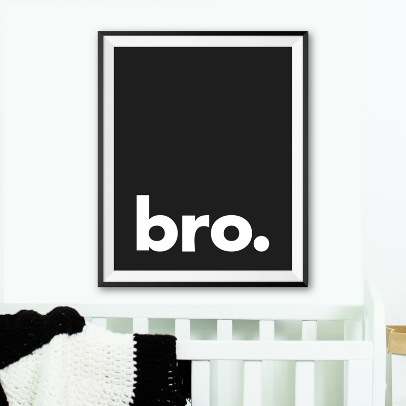 Bro. Print Minimalist Typograp - Baby Nursery Quotes avis et prix