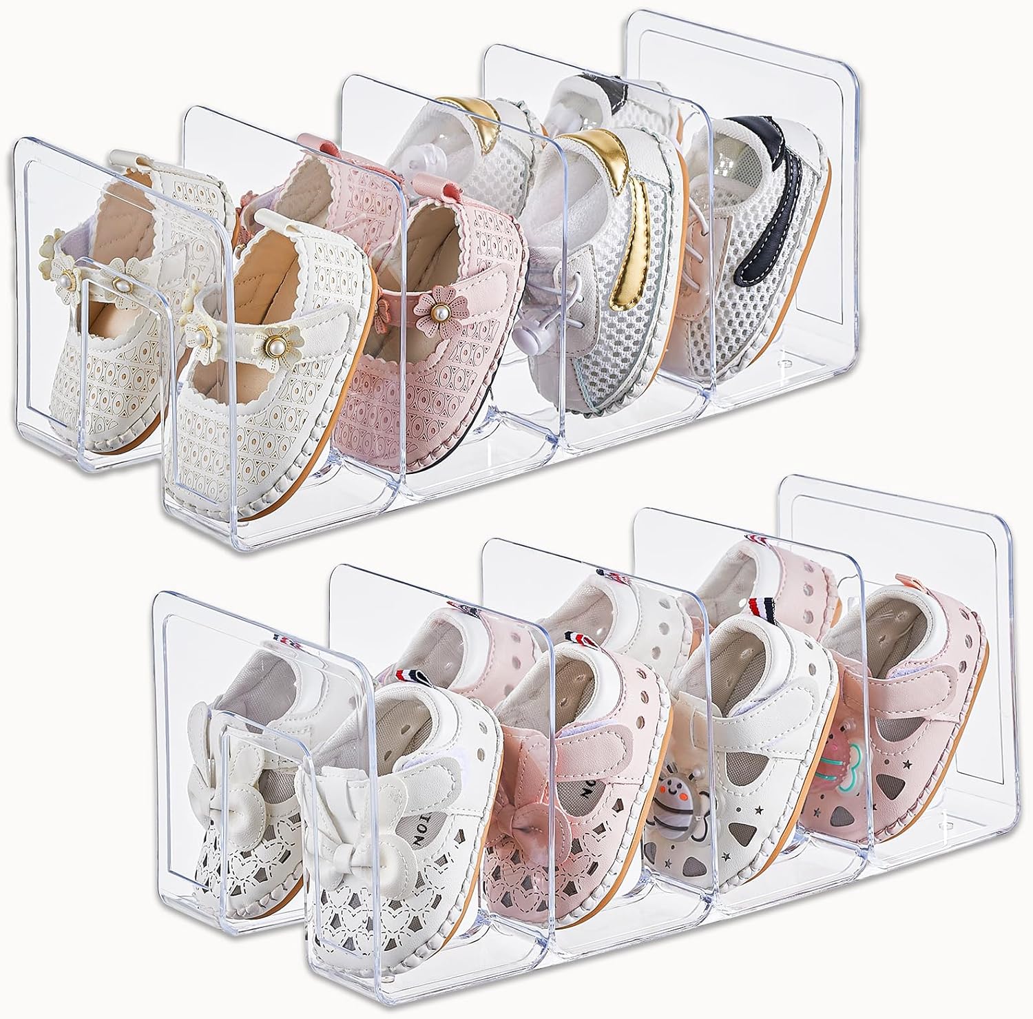 2 Pack Small Shoe Rack 4 Secti - Baby Bookshelf Small avis et prix