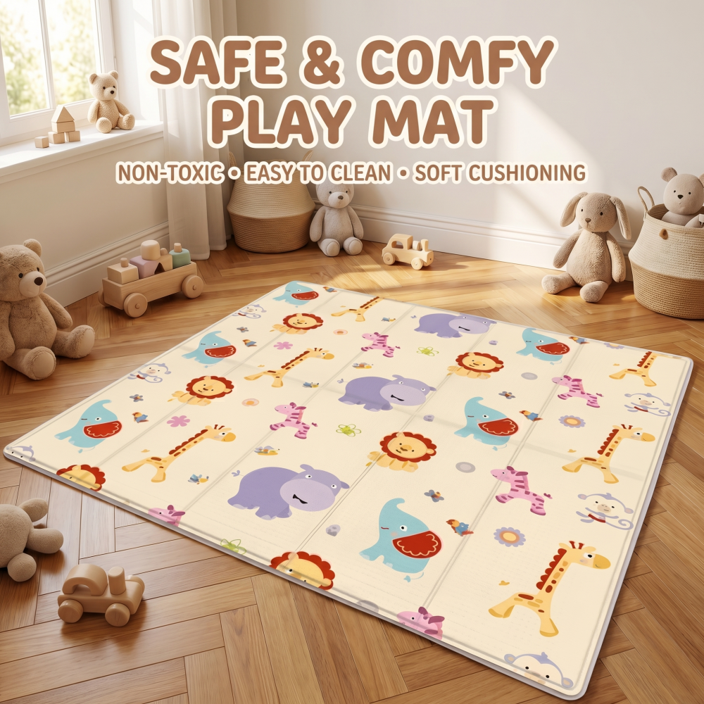 Baby Play Mat Foldable Crawlin - Baby Nursery Games avis et prix