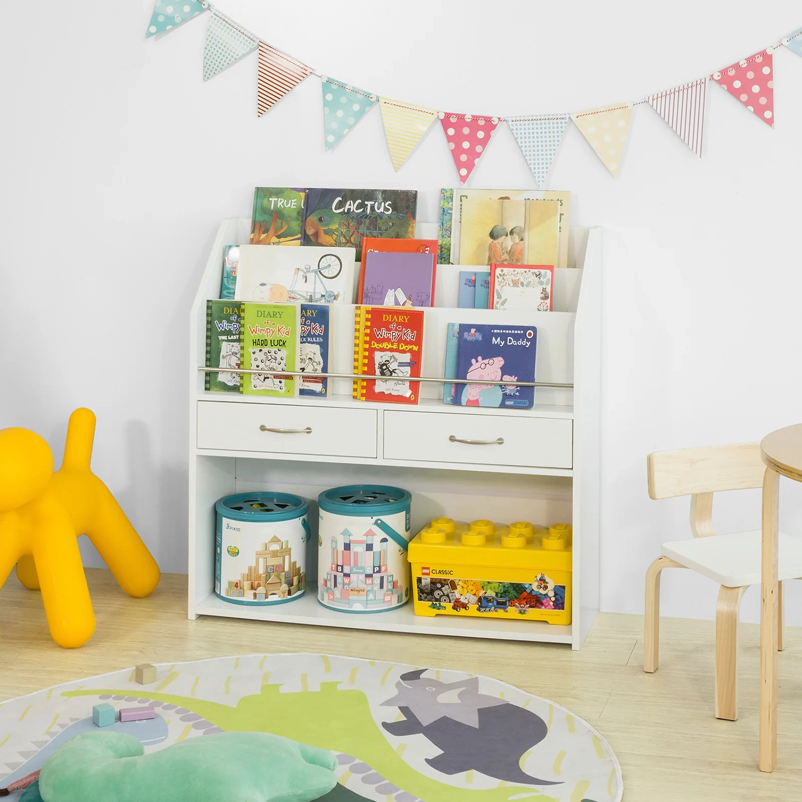 Machine Modern White Small Bab - Baby Bookshelf Small avis et prix