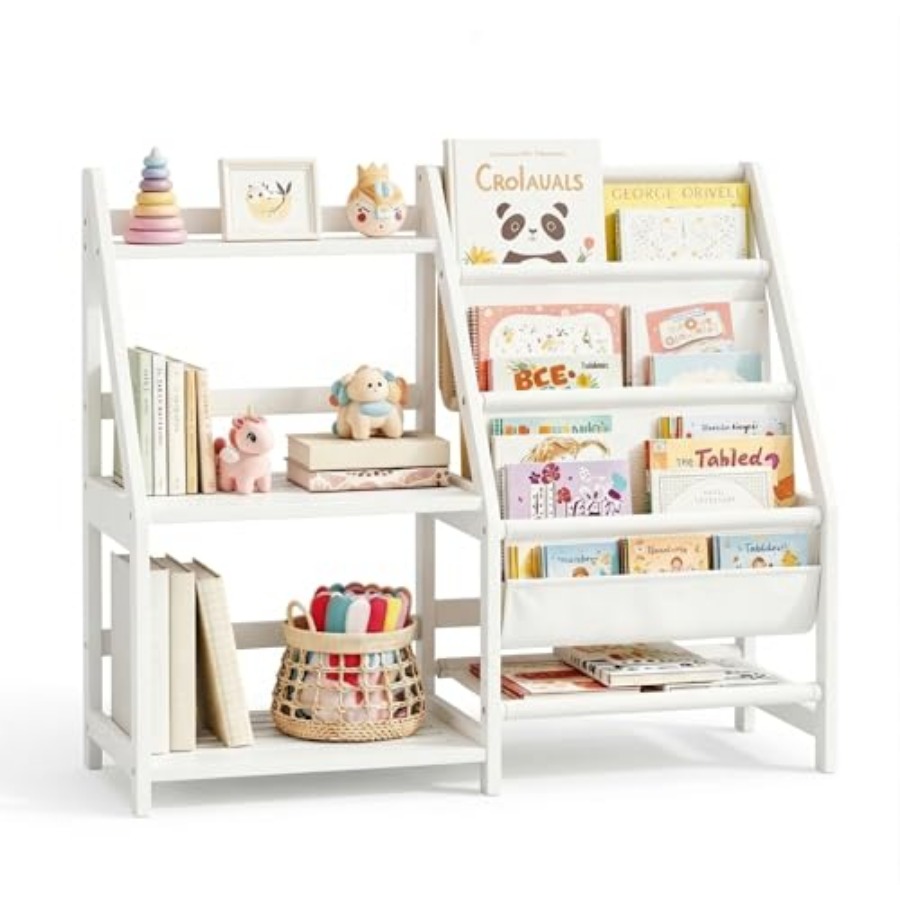 Bookshelf with Storage 3 Tier  - Baby Bookshelf Small avis et prix