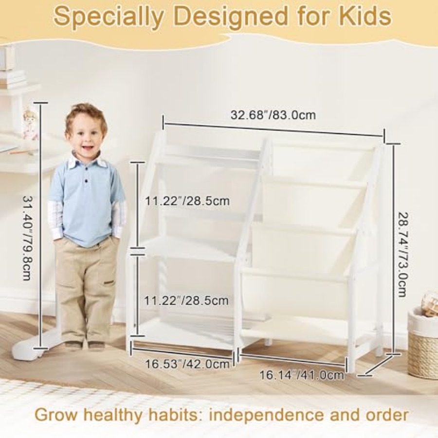 Bookshelf with Storage 3 Tier  - Baby Bookshelf Small avis et prix