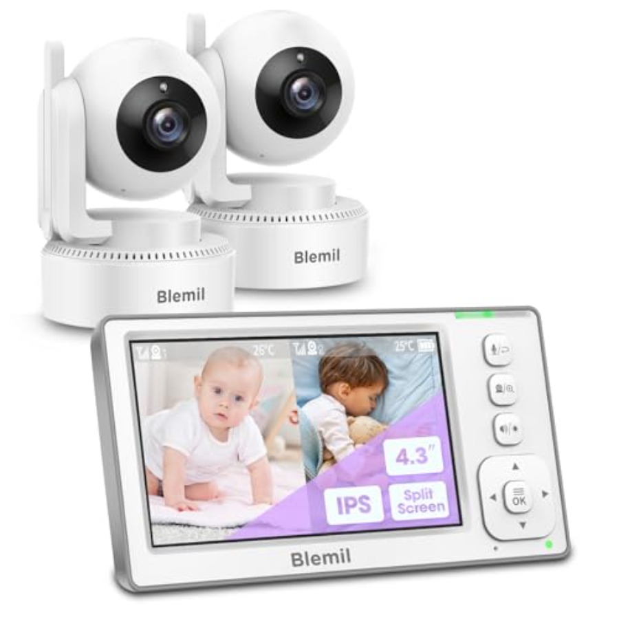 2-Camera 4.3'' IPS Split-Scree - Baby Monitor Split Screen avis et prix