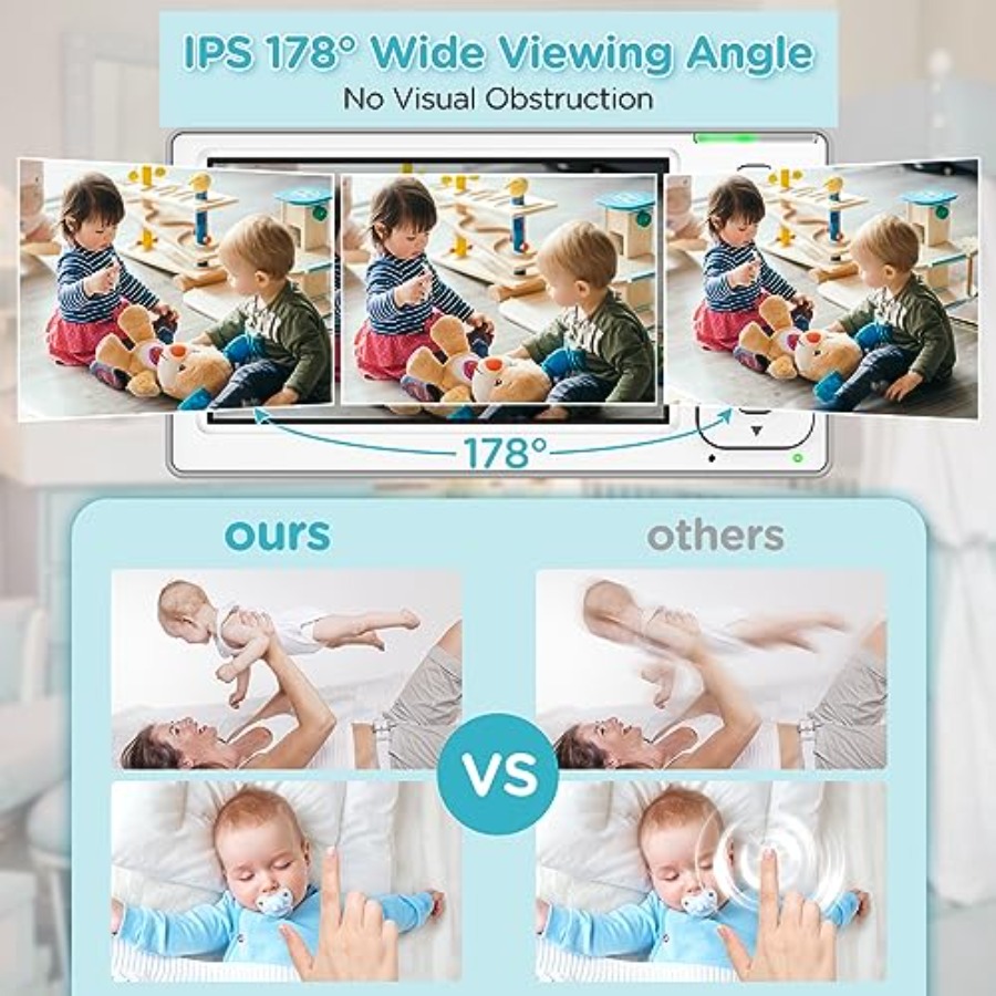 2-Camera 4.3'' IPS Split-Scree - Baby Monitor Split Screen avis et prix