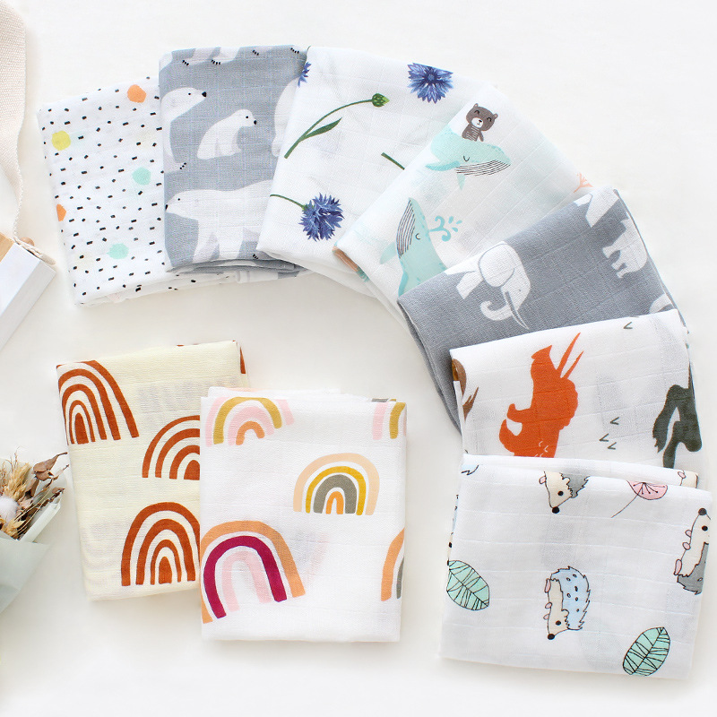 60X60cm Baby Blankets Newborn  - Swaddle Blanket Muslin avis et prix