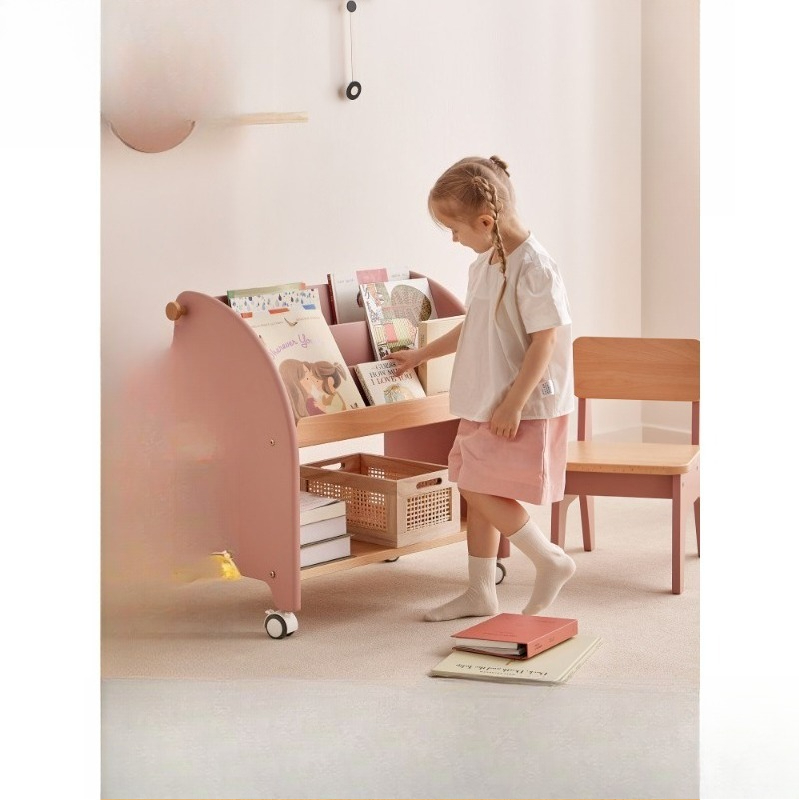 Solid wood bookshelf Floor-to- - Baby Bookshelf Small avis et prix