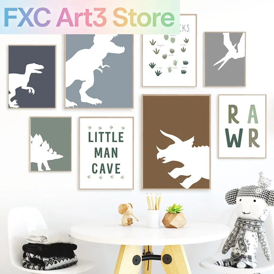 Frameless Jurassic Dinosaur Ty - Baby Nursery Quotes avis et prix