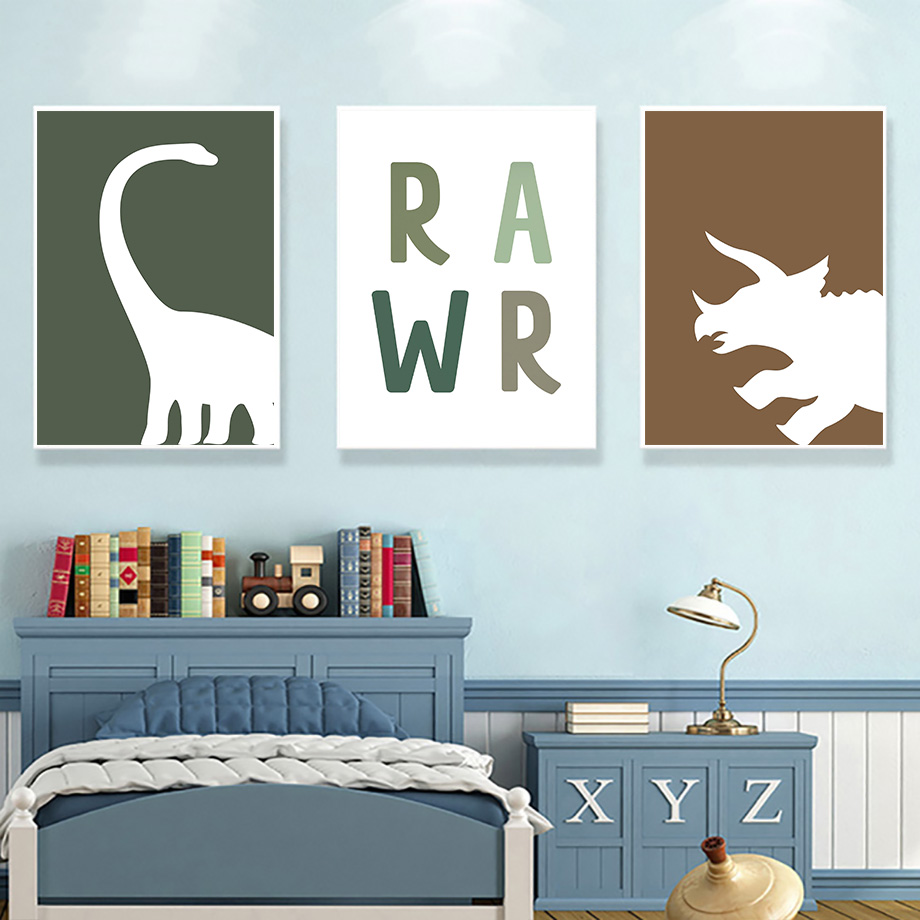 Frameless Jurassic Dinosaur Ty - Baby Nursery Quotes avis et prix