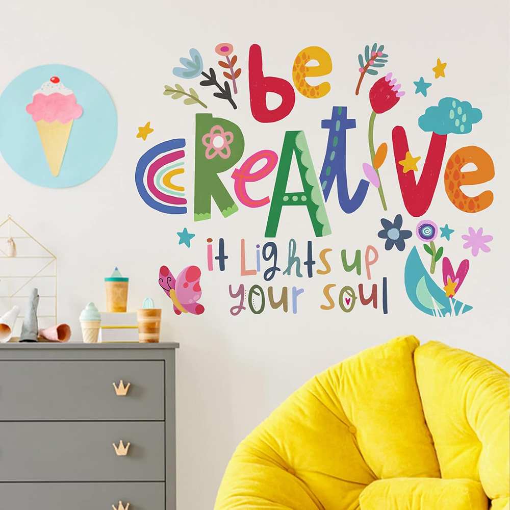Be Creative Inspirational Quot - Baby Nursery Quotes avis et prix