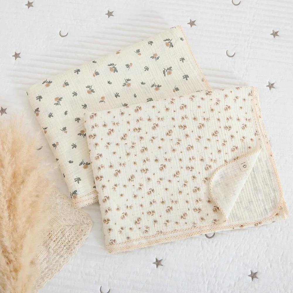 Soft Floral Muslin Baby Blanke - Swaddle Blanket Muslin avis et prix