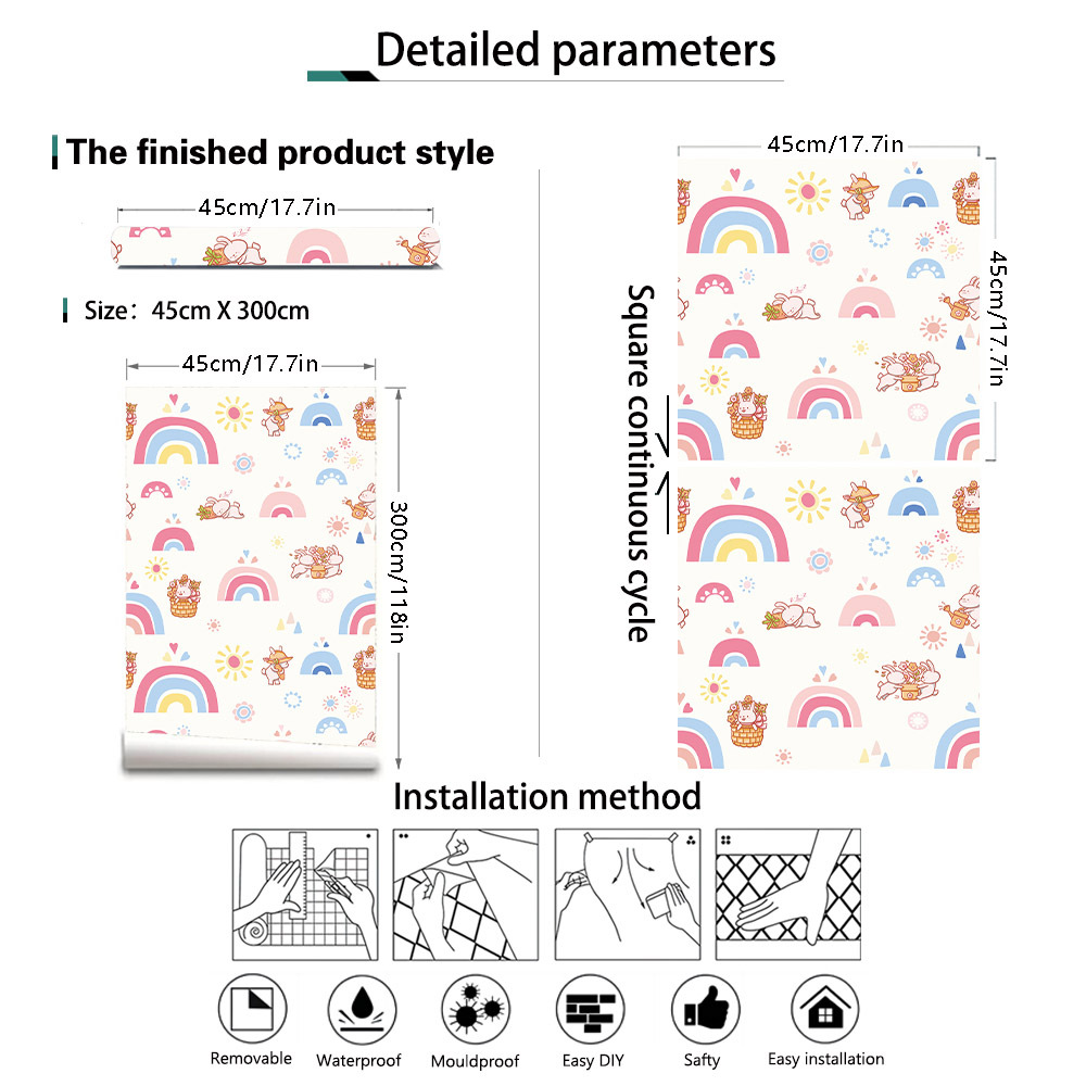 Boho Rainbow Kids Stick and Pe - Baby Nursery Water avis et prix