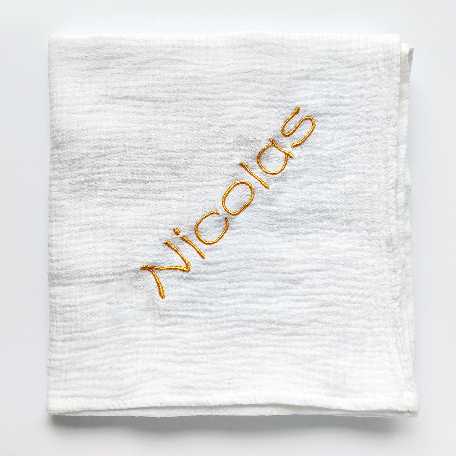 Personalized Name Embroidered  - Swaddle Blanket Muslin avis et prix
