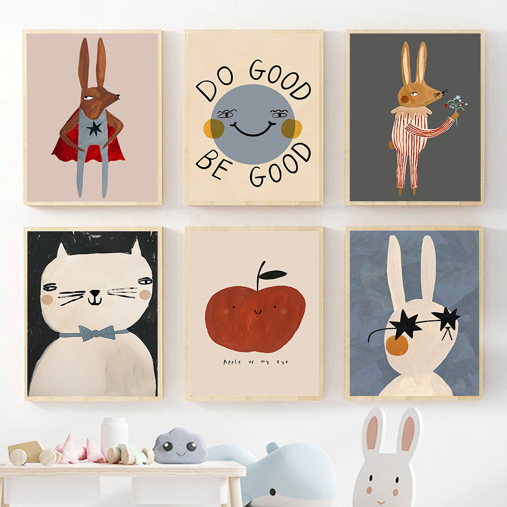Funny Cartoon Rabbit Bear Anim - Baby Nursery Quotes avis et prix