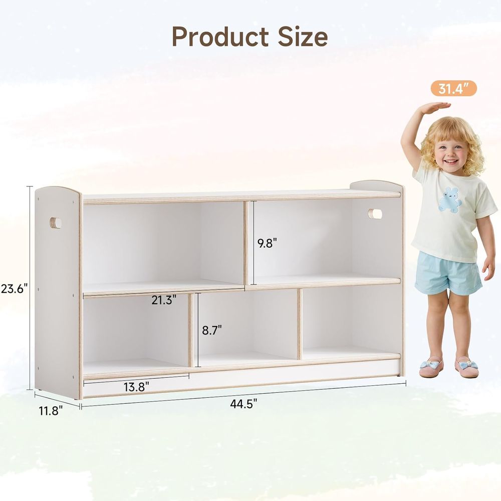 2-Tier Wood Montori Cabinet or - Baby Bookshelf Small avis et prix