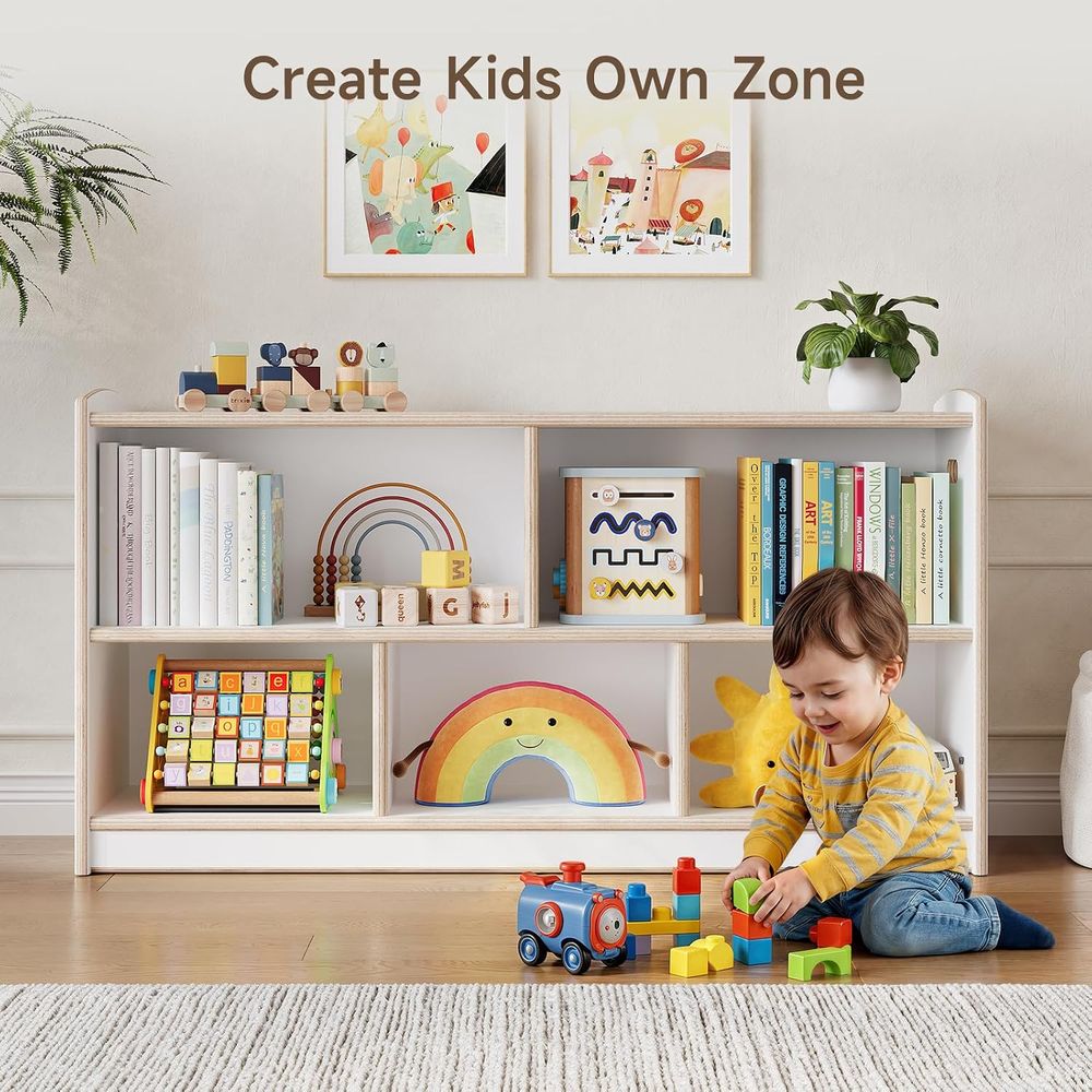 2-Tier Wood Montori Cabinet or - Baby Bookshelf Small avis et prix