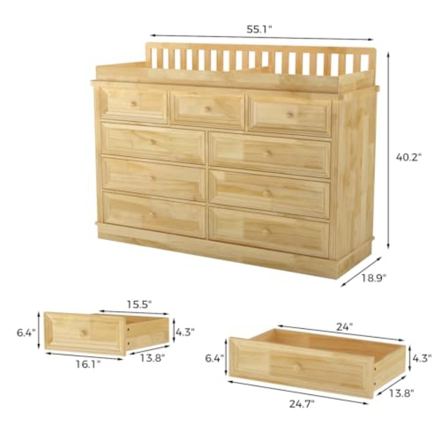 Baby Changing Table Dresser, 1 - Baby Nursery Dresser Changing Table avis et prix