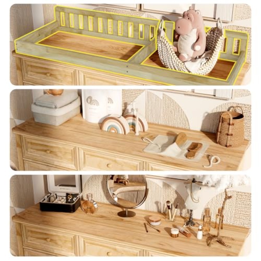 Baby Changing Table Dresser, 1 - Baby Nursery Dresser Changing Table avis et prix