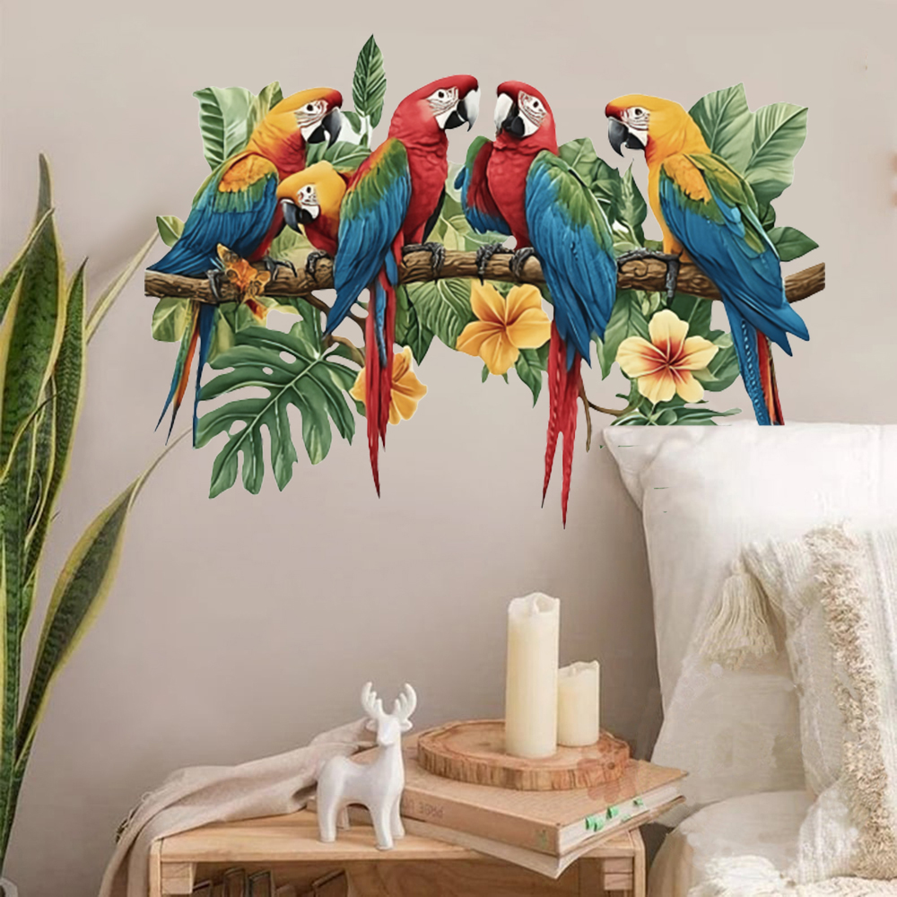 3Pcs Parrots on Branch Wall St - Baby Nursery Set Furniture avis et prix
