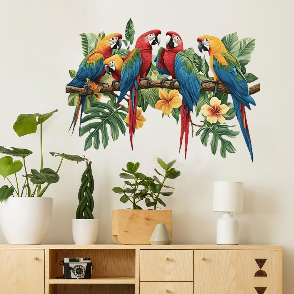 3Pcs Parrots on Branch Wall St - Baby Nursery Set Furniture avis et prix