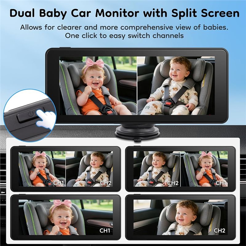 Strict For Carseat Compatible  - Baby Monitor Split Screen avis et prix