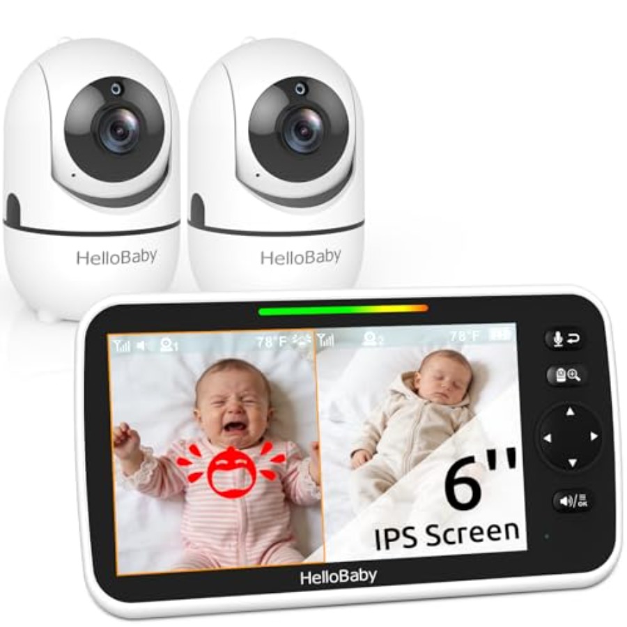 HelloBaby Baby Monitor with 2  - Baby Monitor Split Screen avis et prix