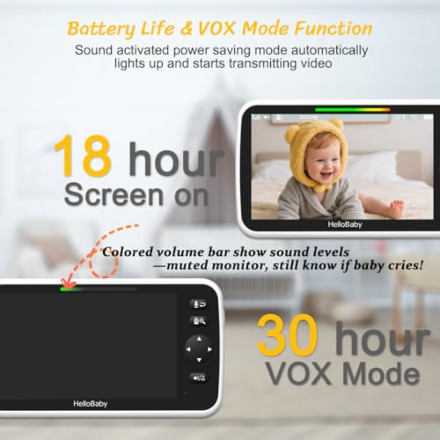 HelloBaby Baby Monitor with 2  - Baby Monitor Split Screen avis et prix