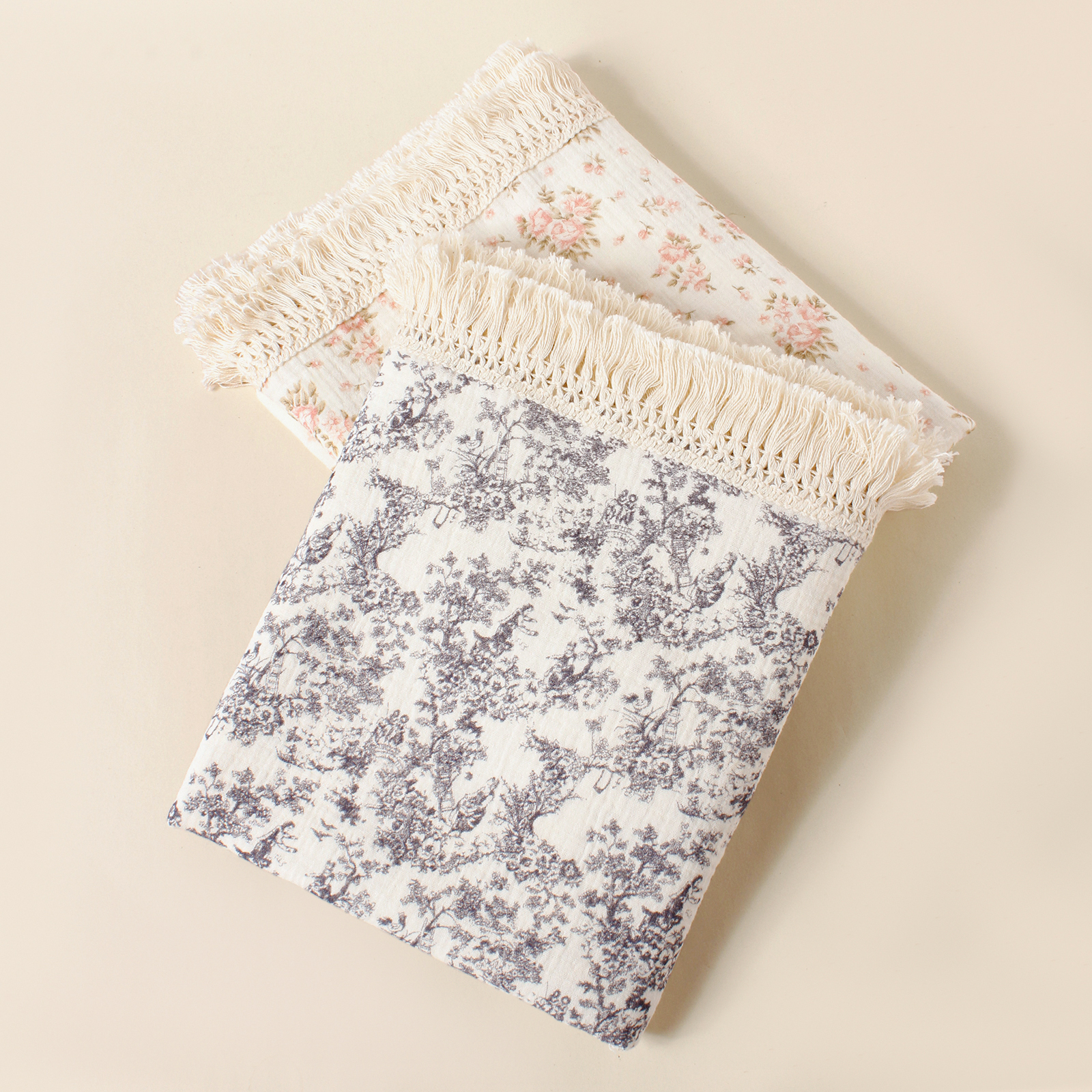 Newborn Baby Cotton Tassel Pri - Swaddle Blanket Muslin avis et prix
