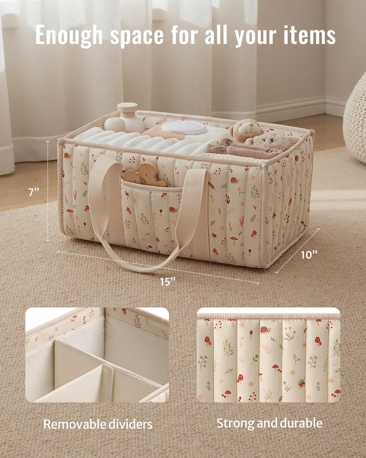 Diaper Caddy Organizer, Stylis - Baby Nursery Essentials avis et prix